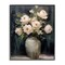 Stupell Industries White Roses in Dark Vase Framed Giclee, design by LSR Creative Studio